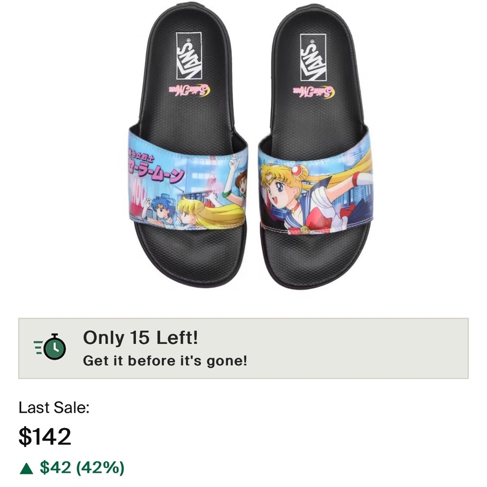 Vans x Sailor Moon Slides RARE
